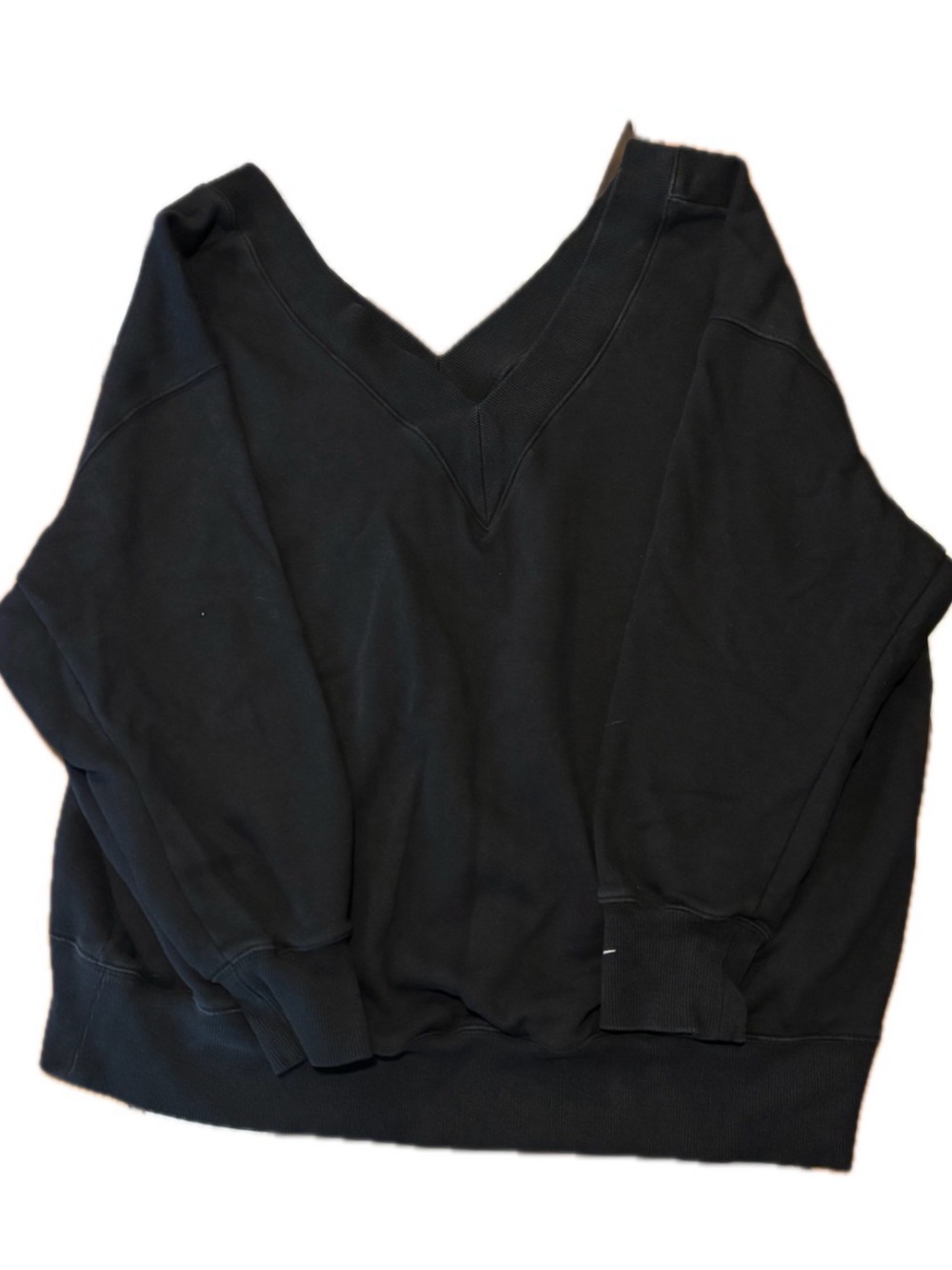 Nike Size:L Women’s Black V-Neck Oversized Sweatshirt
